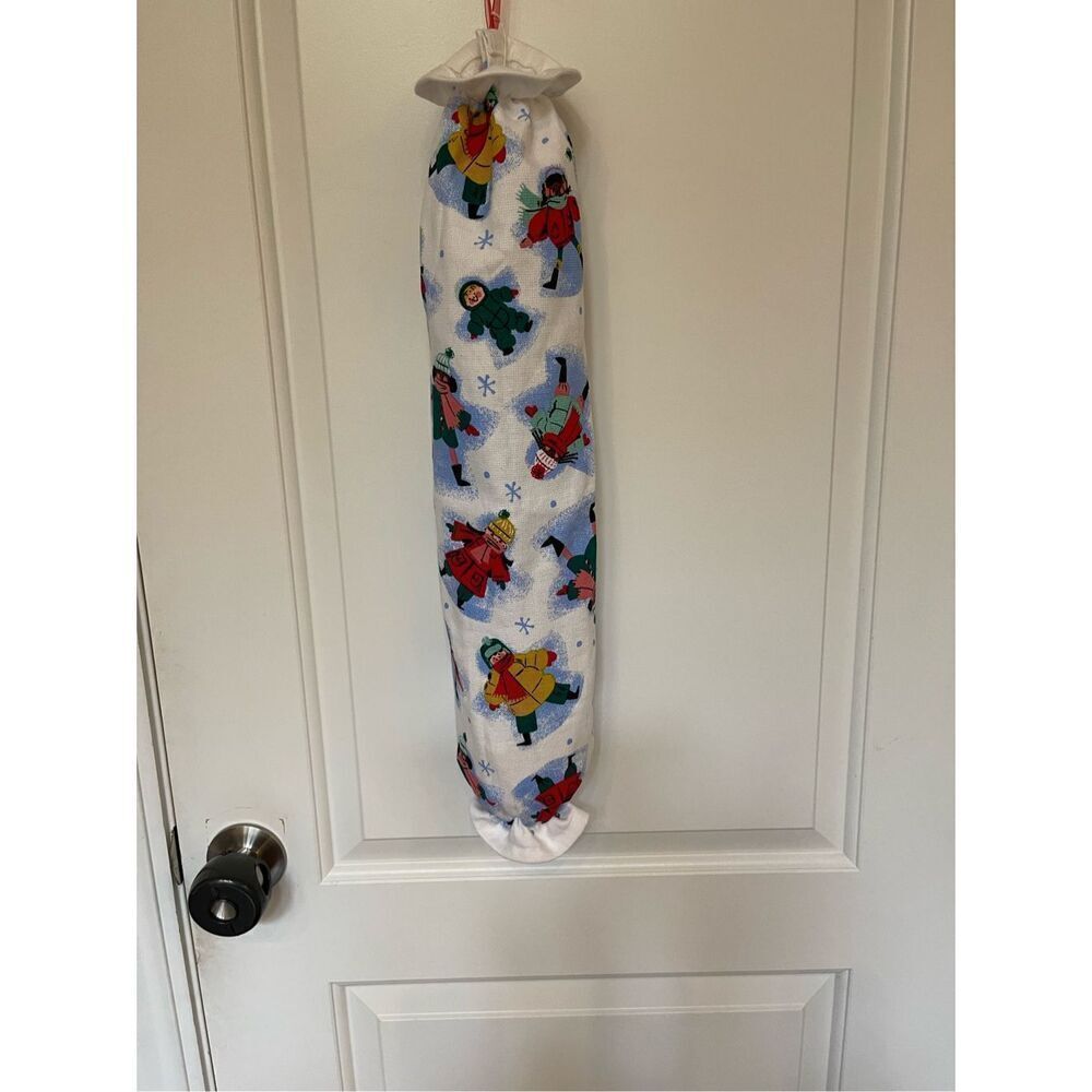 Handmade Plastic Bag Holder- Grandkids Playing Outside